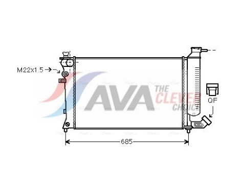 Radiador PEA2137 Ava Quality Cooling