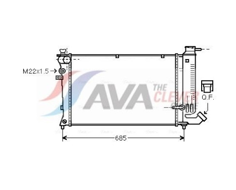 Radiador PEA2142 Ava Quality Cooling
