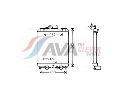 Radiador PO2002 Ava Quality Cooling