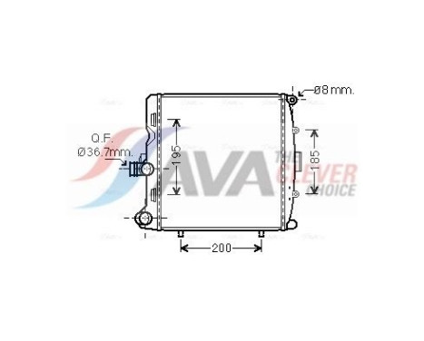 Radiador PR2055 Ava Quality Cooling