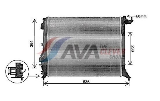 Radiador RT2648 Ava Quality Cooling, Imagen 2