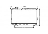 RADIADOR SONATA 5/XG25 MT 98- 82002106 International Radiators