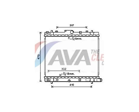 Radiador SZ2136 Ava Quality Cooling