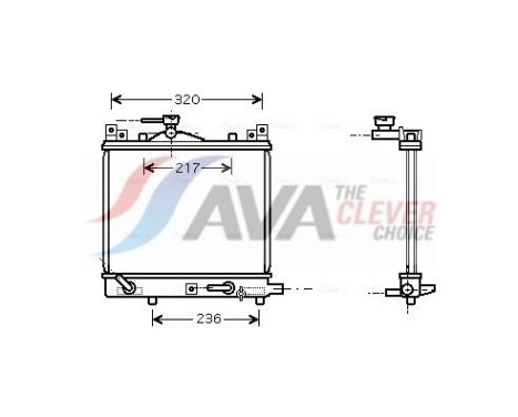 Radiador SZA2058 Ava Quality Cooling