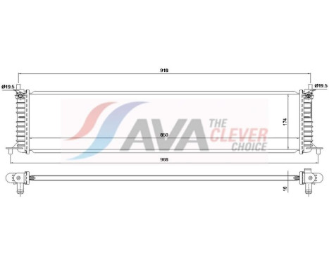 Radiador TE2004 Ava Quality Cooling