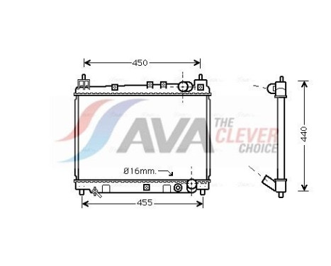 Radiador TO2258 Ava Quality Cooling