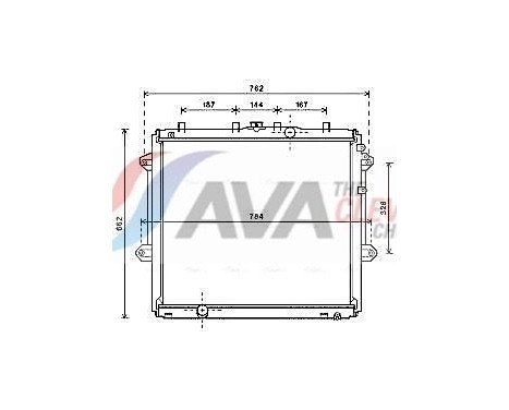 Radiador TO2736 Ava Quality Cooling