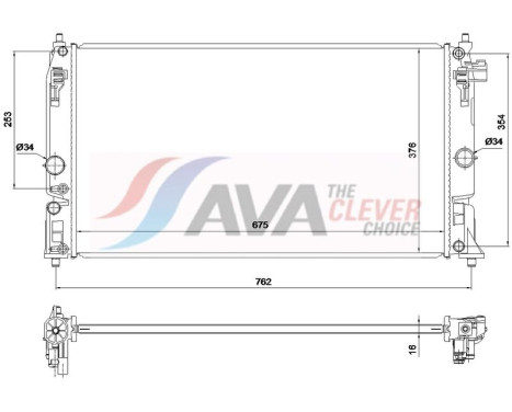 Radiador TO2808 Ava Quality Cooling