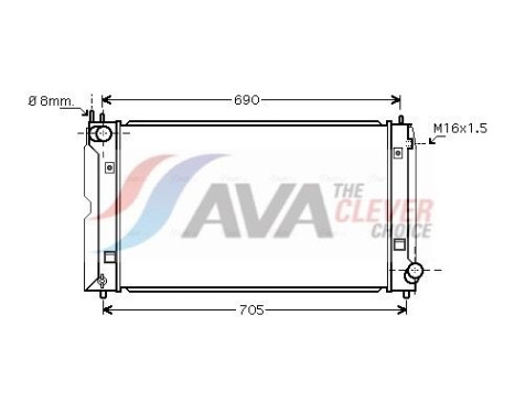 Radiador TOA2386 Ava Quality Cooling