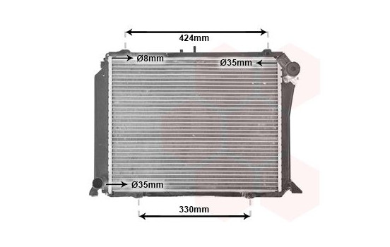 RADIADOR TOYOTA HI sin AIRCOE 2.4 puertas/90 53002139 International Radiators, Imagen 2