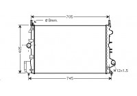 RADIADOR VECTRA C/SIGNUM 18i 05- 37002462 International Radiators Plus