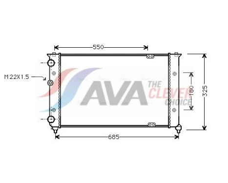 Radiador VN2156 Ava Quality Cooling