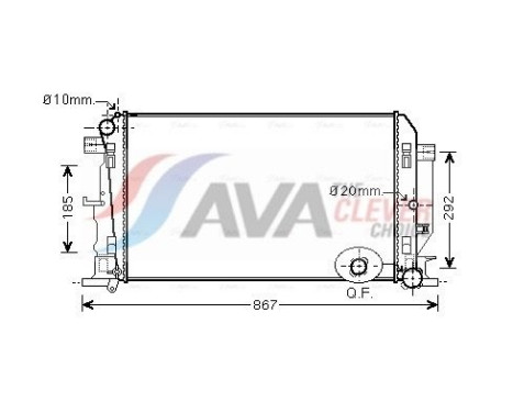 Radiador VN2282 Ava Quality Cooling