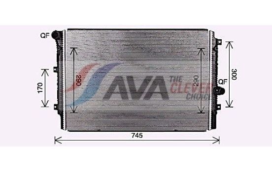 Radiador VN2414 Ava Quality Cooling, Imagen 2