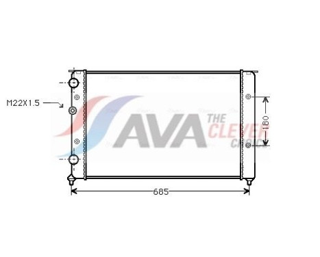 Radiador VNA2124 Ava Quality Cooling