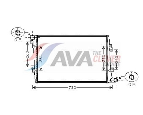 Radiador VNA2255 Ava Quality Cooling
