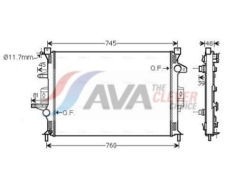 Radiador VO2186 Ava Quality Cooling