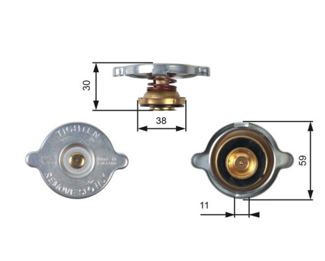 Tapa del radiador RC102 Gates