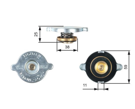 Tapa del radiador RC122 Gates