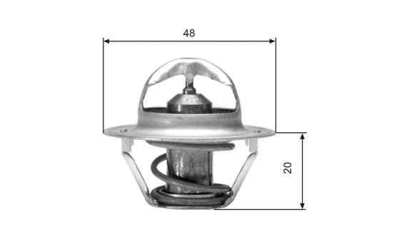 Termostato, refrigerante TH00382G1 Gates, Imagen 2