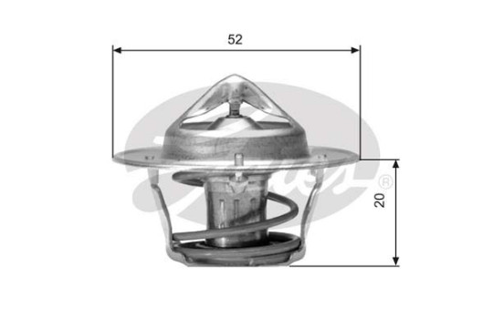 Termostato, refrigerante TH04182G1 Gates