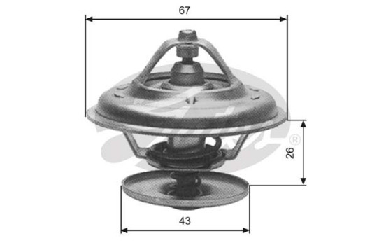 Termostato, refrigerante TH13380G1 Gates