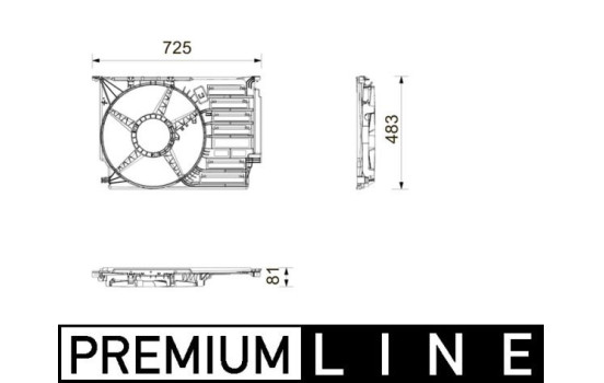 Carcasa del ventilador CFS 31 000P Mahle