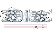 Rueda del ventilador de refrigeración 850100 Nissens