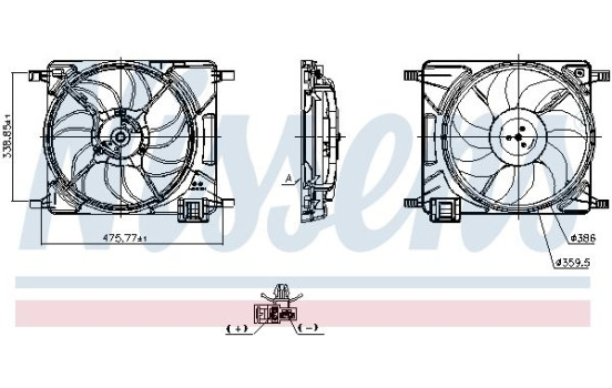 Rueda del ventilador de refrigeración 850688 Nissens, Imagen 6
