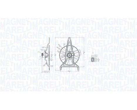 Rueda del ventilador de refrigeración MTC867AX Magneti Marelli