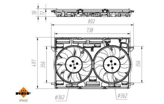 Ventilador completo 470122 NRF