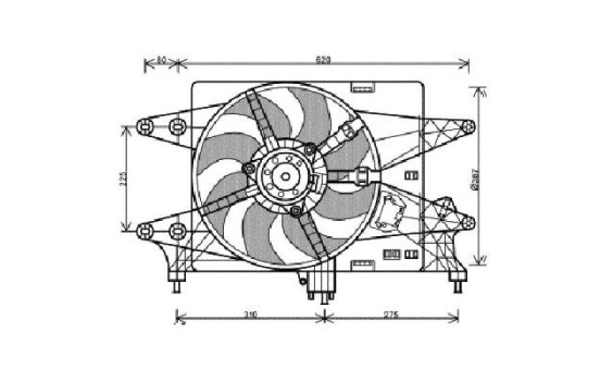Ventilador de refrigeración 3485115 Diederichs