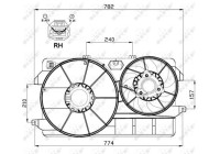 Ventilador de refrigeración 47000 NRF