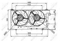 Ventilador de refrigeración 47050 NRF