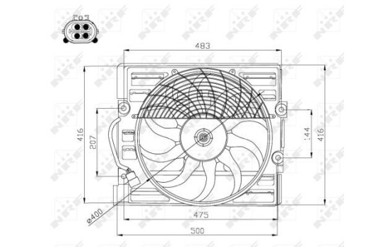 Ventilador de refrigeración 47214 NRF, Imagen 2