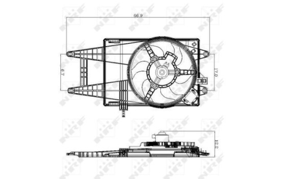 Ventilador de refrigeración 47243 NRF, Imagen 2