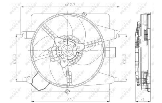 Ventilador de refrigeración 47259 NRF, Imagen 2