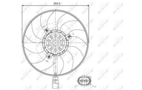Ventilador de refrigeración 47395 NRF, Imagen 2