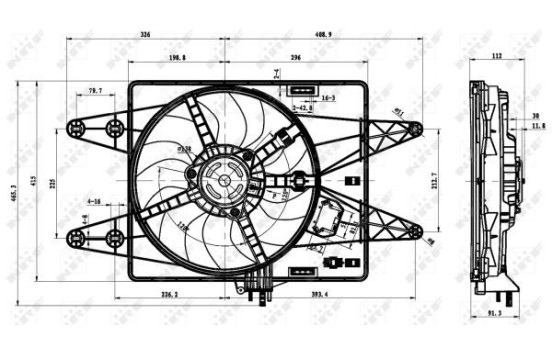 Ventilador de refrigeración 47430 NRF, Imagen 2