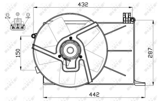 Ventilador de refrigeración 47459 NRF, Imagen 3