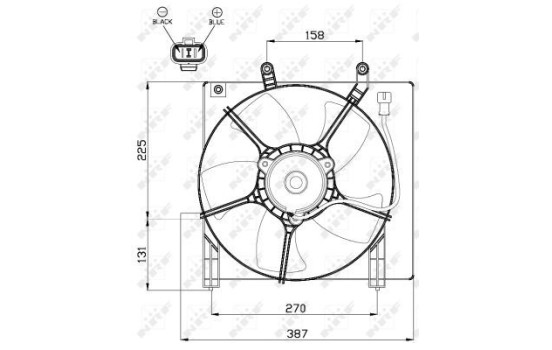 Ventilador de refrigeración 47487 NRF, Imagen 3