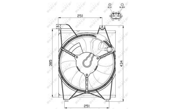 Ventilador de refrigeración 47515 NRF
