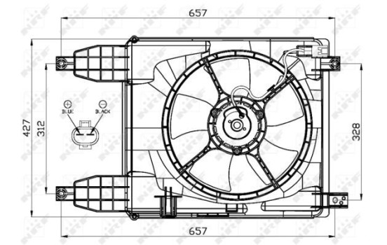 Ventilador de refrigeración 47537 NRF
