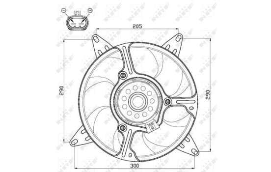 Ventilador de refrigeración 47543 NRF, Imagen 3