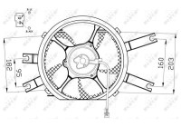 Ventilador de refrigeración 47554 NRF
