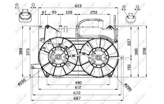 Ventilador de refrigeración 47673 NRF