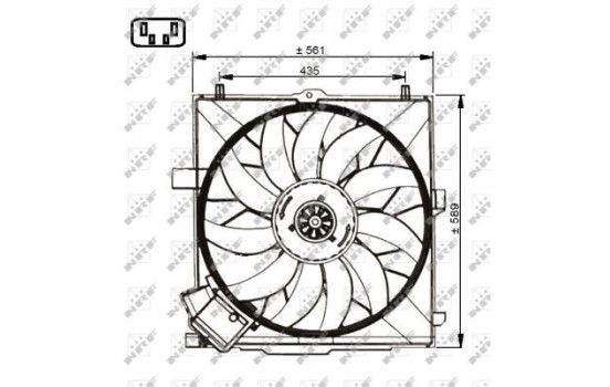 Ventilador de refrigeración 47732 NRF, Imagen 2