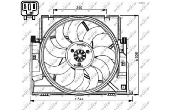 Ventilador de refrigeración 47735 NRF, Imagen 3