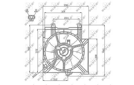 Ventilador de refrigeración 47742 NRF, Imagen 2