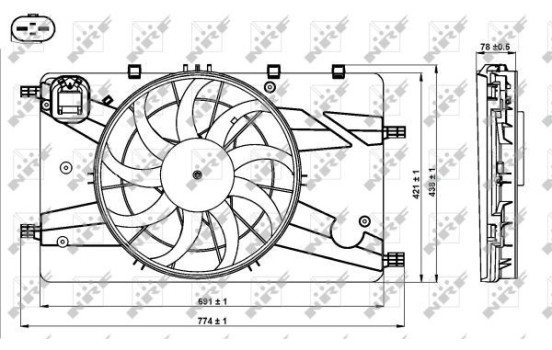 Ventilador de refrigeración 47757 NRF, Imagen 2